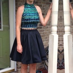 Sherri Hill two piece prom dress